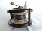 European Vintage Ox Blood Red Bakelite Fishing Reel — photo 3