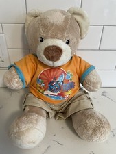 BUILD-A-BEAR-Brown Bear w SURFER OUTFIT Shirt and Tan Shorts-BAB