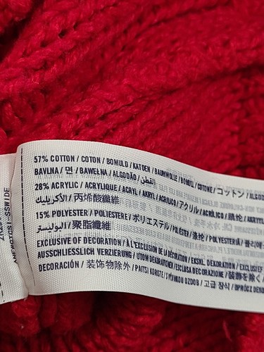 Abercrombie Kids Sweater Girls Extra Large Red Pullover Comfort Youth Kids - Picture 7 of 7
