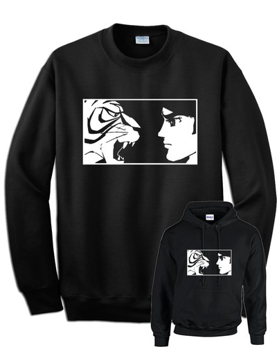 Felpa Tigerman nera cartoon uomo tigre con o senza cappuccio manga idea  regalo | eBay