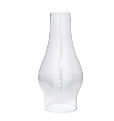 BP Lamp 3'' x 8 1/2'' Clear Glass Oil Lamp Chimney, #57932
