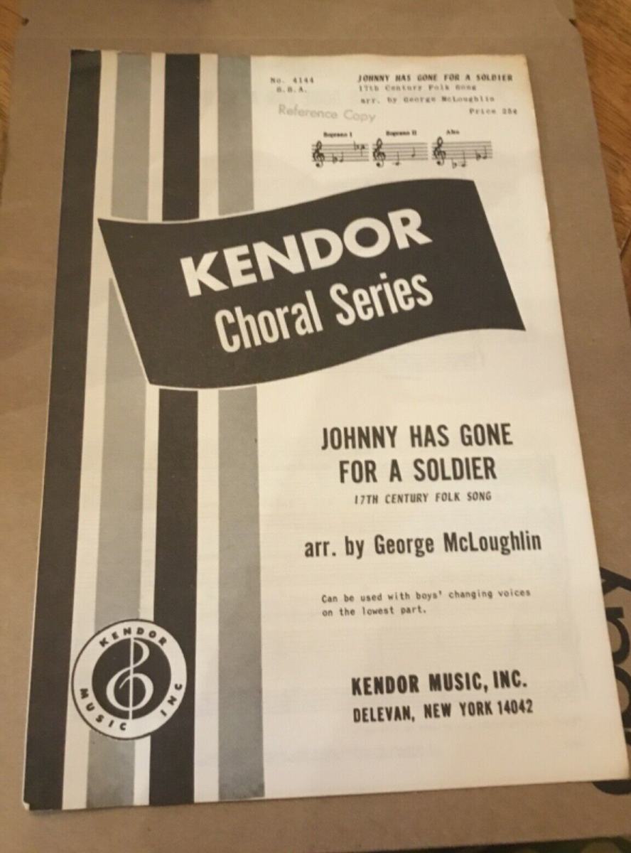 Kendor Choral Series Johnny Has Gone for a Soldier Sheet Music