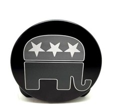 REPUBLICAN PARTY, HMC Billet Aluminio Remolque Enganche Enchufe Cubierta, 5" Rd.