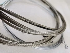 JAGWIRE BRAIDED TITANIUM SLICK LUBE CGX SL BRAKE HOSE CABLE KIT ROAD MTB CNC CAP