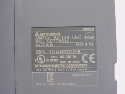 アンプ QD77MS16 MITSUBISHI QD77MS16 24VDC 0.75A NSMP | eBay