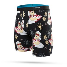 STANCE Men's Boxer Briefs SURFIN SANTA BB - BLK - Small (29-31) - NWT - LAST ONE