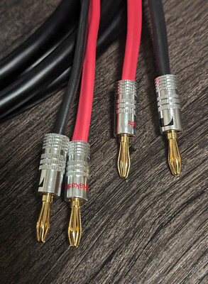 Canare 4S11 Speaker Cables 8' Pair -BEST Budget Speaker Cables! i