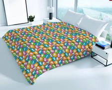 Copriletto Copritutto Arredatutto Piquèt Estivo Emoji Emoticon  100% Cotone