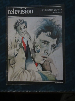 Television Magazine Regional TV Guide August 1973 Peter Falk Columbo