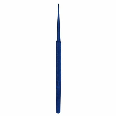 Surgical Dentistry-18cm Straight Blue Tissue Forcep Gerald Delicate