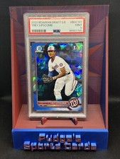 TREY LIPSCOMB GRADED RC 2022 1ST BOWMAN CHROME SAPPHIRE PSA 9 MIT - J544