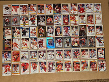 Lot 72 Calgary Flames Hockey Cards No duplicates MacInnis Fluery Makarov Kidd