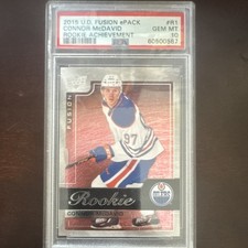 2015 Upper Deck Fusion Rookie Achievements Connor McDavid #R1 PSA 10 Oilers