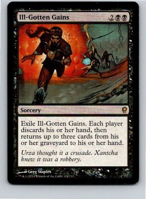 Magic the Gathering Ill-Gotten Gains Conspiracy MTG Free Shipping!