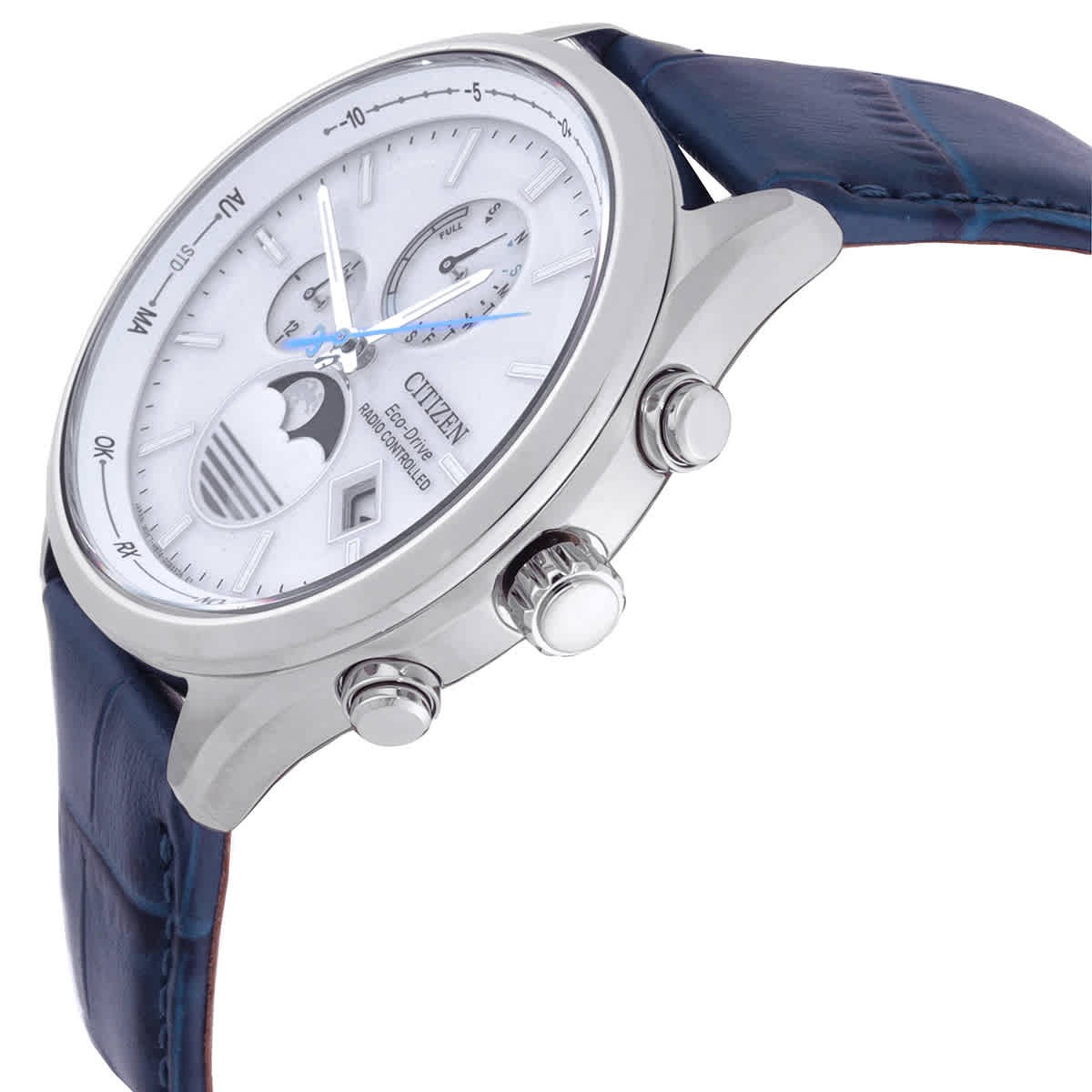 CITIZEN　ECO-Dadio controlled メンズ腕時計 Citizen Eco-Drive Moon Phase Radio-Controlled Men's Watch