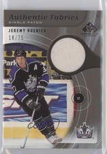 2005 SP Game Used Edition Authentic Fabrics 18/75 Jeremy Roenick Patch HOF 0hp6