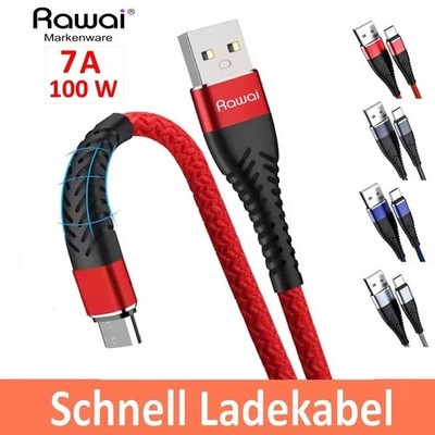 Schnellladekabel USB Typ C Datenkabel für Samsung Huawei Xiaomi Handy Ladekabel