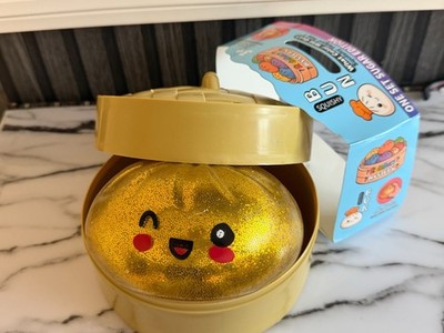 XXL 16cm Secret GOLD Slow Rising Squishy Dumpling Stressball Glitzer Fidget