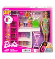 Barbie Ultimate Pantry  Doll Playset with 30 plus Food-Themed Pieces New In Box