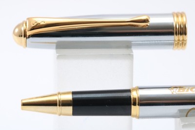 Vintage BIC Rubi Chrom Tintenroller, GT (neue Mine montiert)