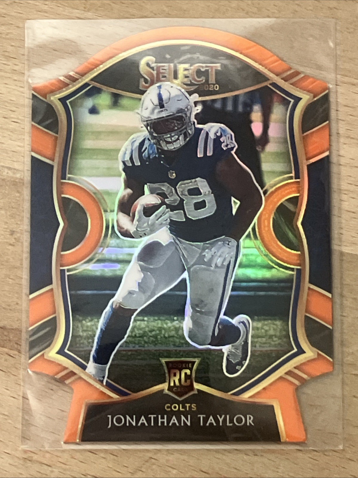 2020 Select Jonathan Taylor RC Orange Prizm Die Cut Concourse #53 Colts Rookie
