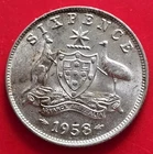 1958 Australia Sixpence — photo from another recent sale