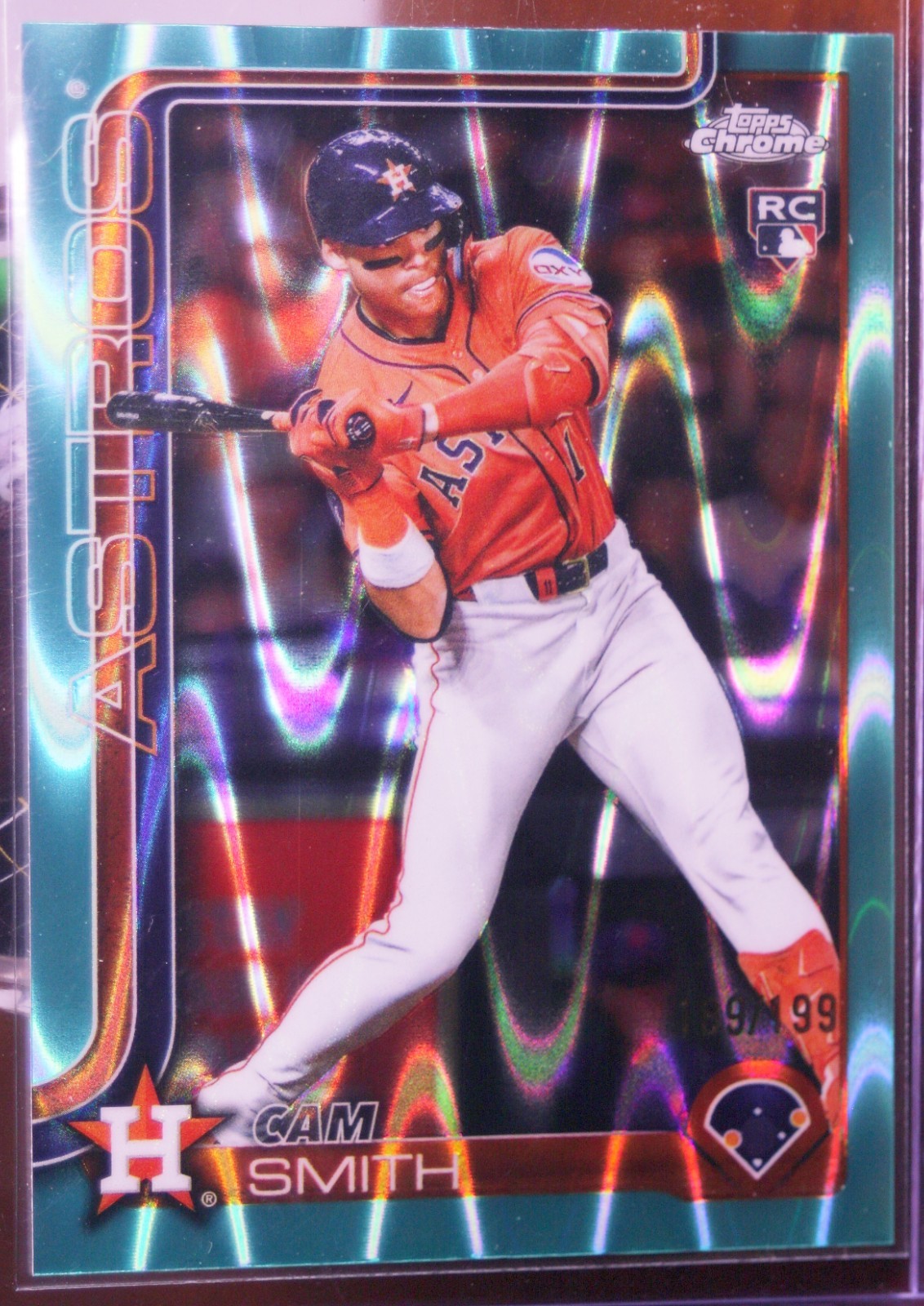 CAM SMITH ROOKIE CARD IN AQUA RAYWAVE #USC145 2025 TOPPS CHROME UPDATE /199