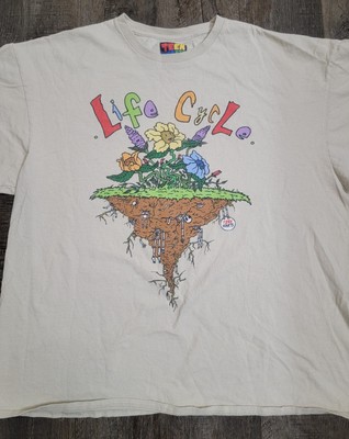 Teen Hearts Tshirt Mens 2XL Beige Life Cycle