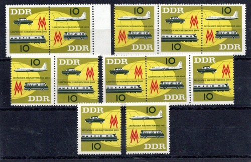 DDR ZD 976-77, alle Kombinationen komplett, postfrisch