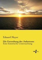 Die Entstehung Des Judentums Eduard Meyer