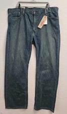 Levi's 559 Mens 42x32 Relaxed Straight Fit Stretch Blue Jeans NWT