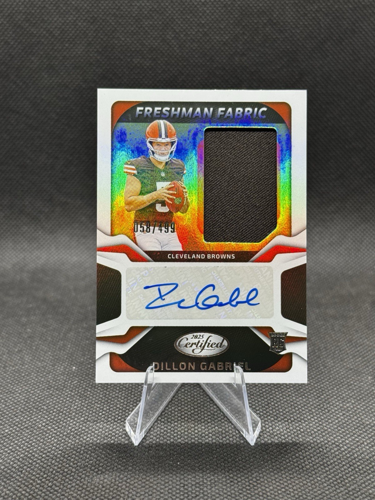 2025 Panini Certified - Freshman Fabric Mirror Signatures Dillon Gabriel /499