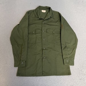US Military Utility Shirt Size 14.5 31 Dura Press OG 507 Green 1987 *READ