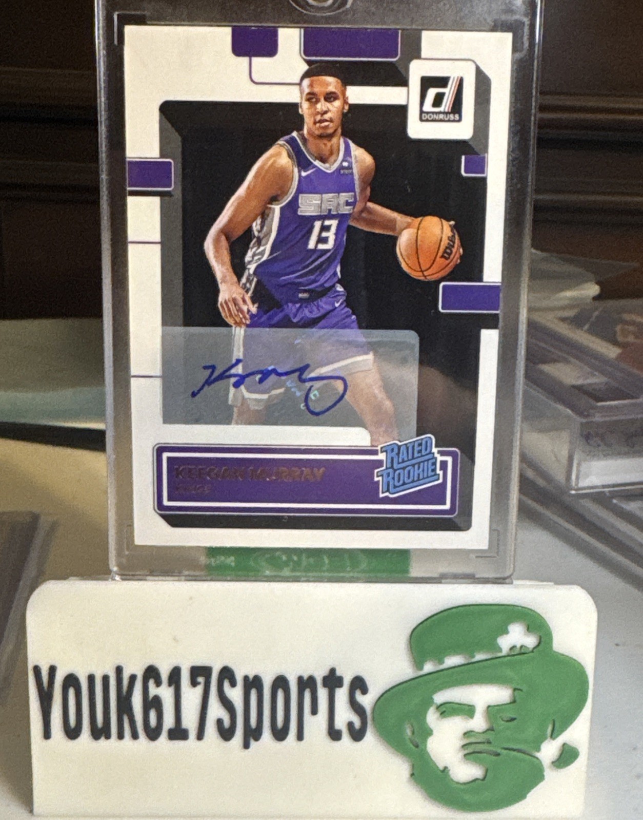 2022-23 Donruss Keegan Murray Rated Rookie L RC Autograph Auto #204