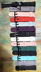 14 Samsung Galaxy 20 mm Silicone & Nylon Multicolor Two-Piece Replacement Bands 