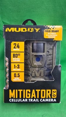 MUDDY MITIGATOR 2.0 Cellular Trail Camera Batteries + SD Card NEW (E13)