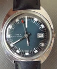 TIMEX MARLIN MENS GREEN DATE   DIAL  MANUAL WIND 34MM NEW  STRAP