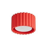Deckenleuchte Aluminium Rot GX53 Flur Wohnzimmer Ø 10 Cm Rund Deckenlampe BüRo