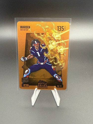 2026 Bo Jackson Battle Arena Warden Cam Ward Orange Battlefoil FIRE