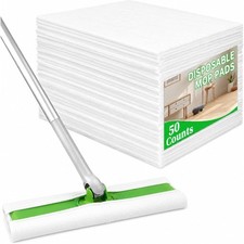 Disposable Dry Sweeping Cloth Pads Refills Compatible with 10-12 Inch Mops for