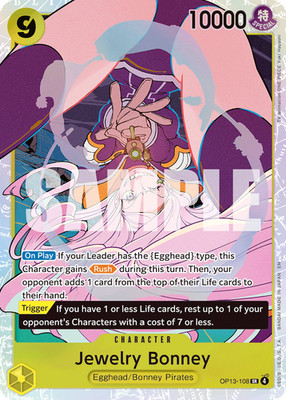 Jewelry Bonney (OP13-108)   SR   Geprüft Near Mint   One Piece TCG