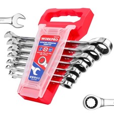 Ratcheting Wrench Set, SAE, 7-piece Ratcheting Combination Wrench Set, 5/16, ...