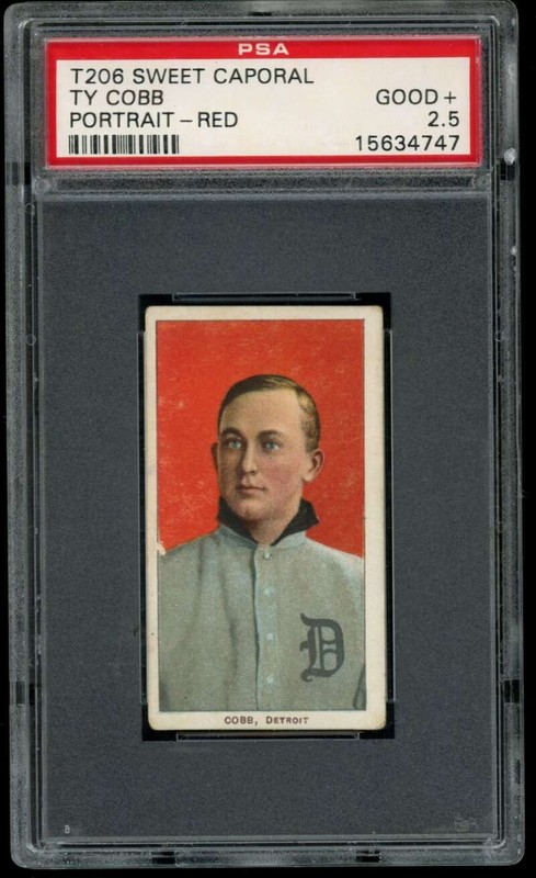 1910 T206 #96 Ty Cobb PSA 3 Detroit Tigers Red Portrait (4747)