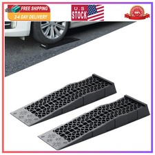 Low Profile Plastic Car Service Ramps 3 Ton Vehicle Truck Ramps 2 Pack