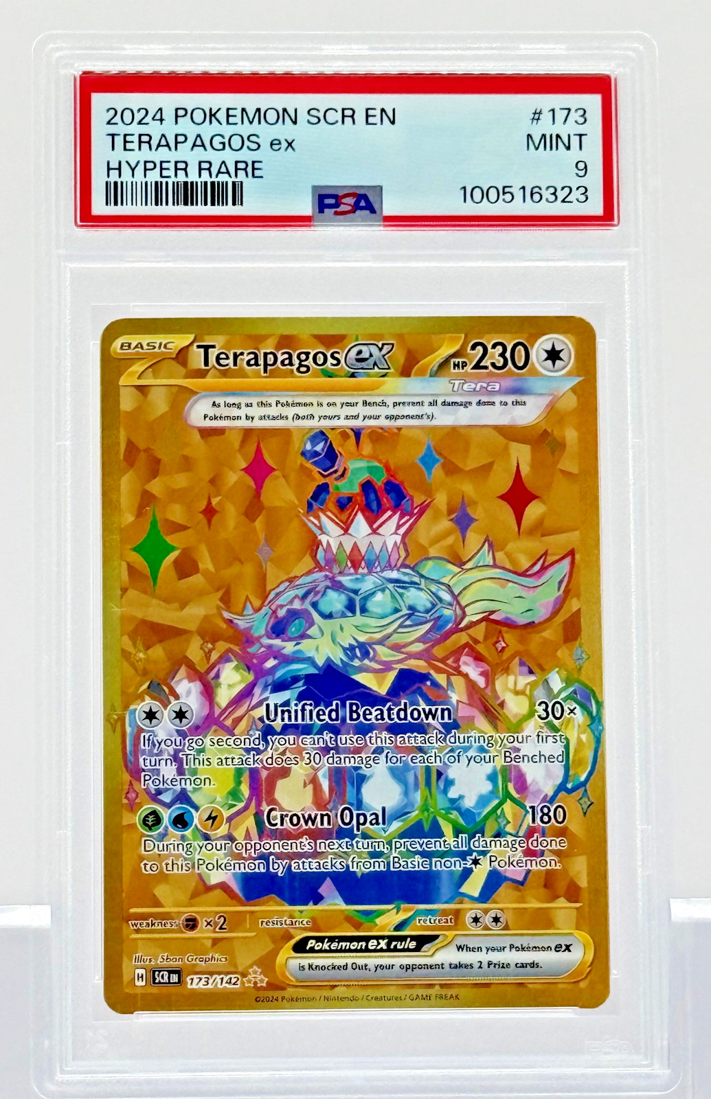 Terapagos ex - Pokémon (2024) Stellar Crown #173 - Secret Hyper Rare