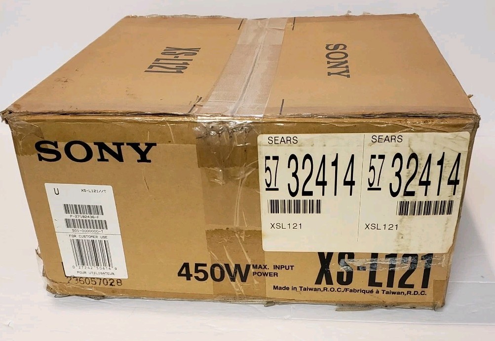 sony XS-L121 12-in Subwoofer 450 W New Old Stock 1998 | eBay