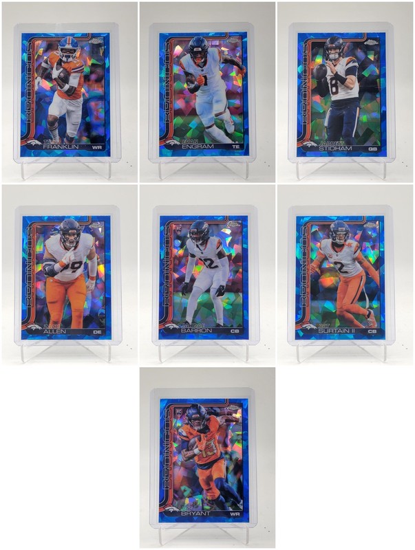 [7] FRANKLIN ENGRAM STIDHAM 2025 TOPPS CHROME SAPPHIRE ROOKIE REFRACTOR Q4274