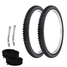 PRO TIRES 24 x 2.1 BLACK P-1001 W/ HEAVYDUTY TUBES TIRE LEVERS