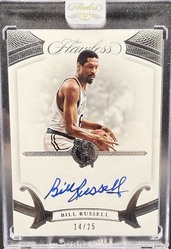 Bill Russell 2019-20 Panini Flawless Autograph Signature Auto Sealed /25