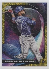 2022 Cosmic Chrome Star Gaze Gold Interstellar Refractor /50 Teoscar Hernandez